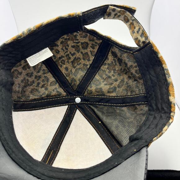 Womens leopard print cap - Picture 3 of 4